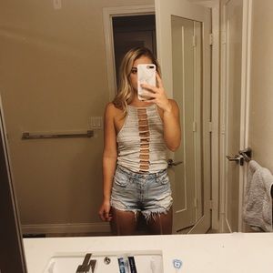 LF open front tank top